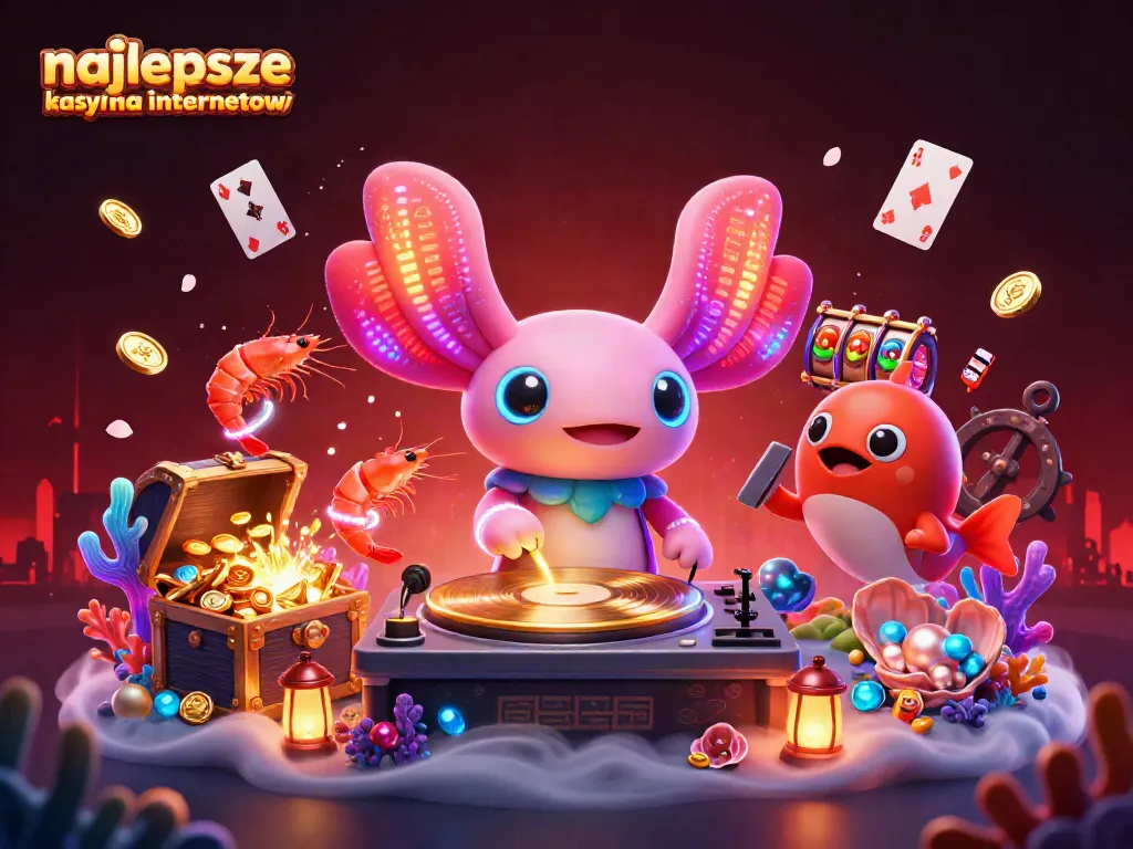 Engage with the best online casinos featuring dynamic characters in a vibrant underwater scene showcasing najlepsze kasyna internetowe.