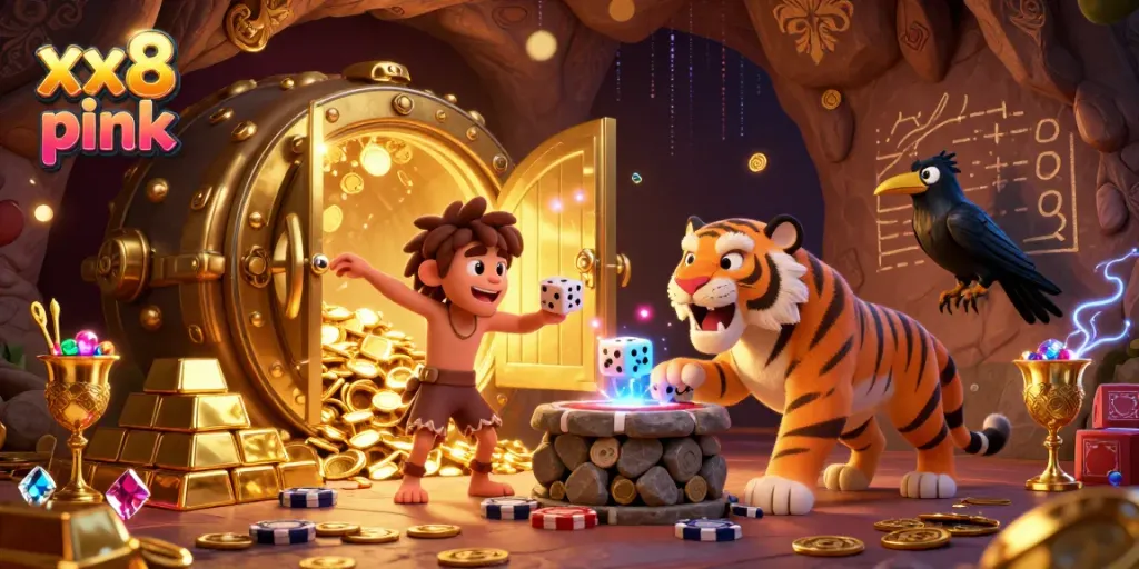 Experience thrilling wins at the xx8 pink prehistoric casino with captivating characters and stunning design.