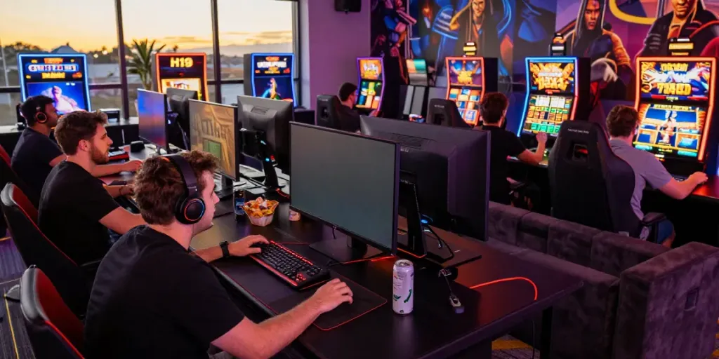 Exciting online gaming scene at https://h19gene.com/ with players enjoying diverse game experiences.