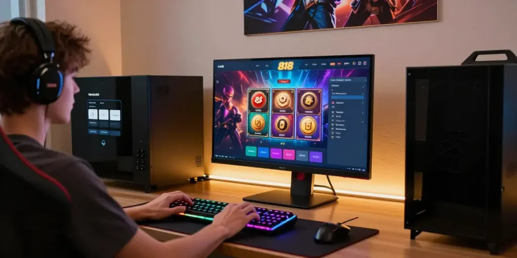 Engaging slot88 gaming experience on a modern desktop setup with vibrant graphics and intuitive controls.