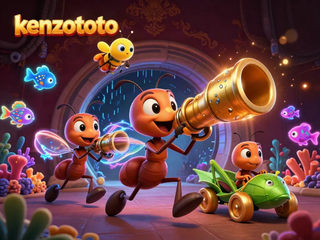 Experience fish shooting action with kenzototo's vibrant gameplay atmosphere and energetic scene.