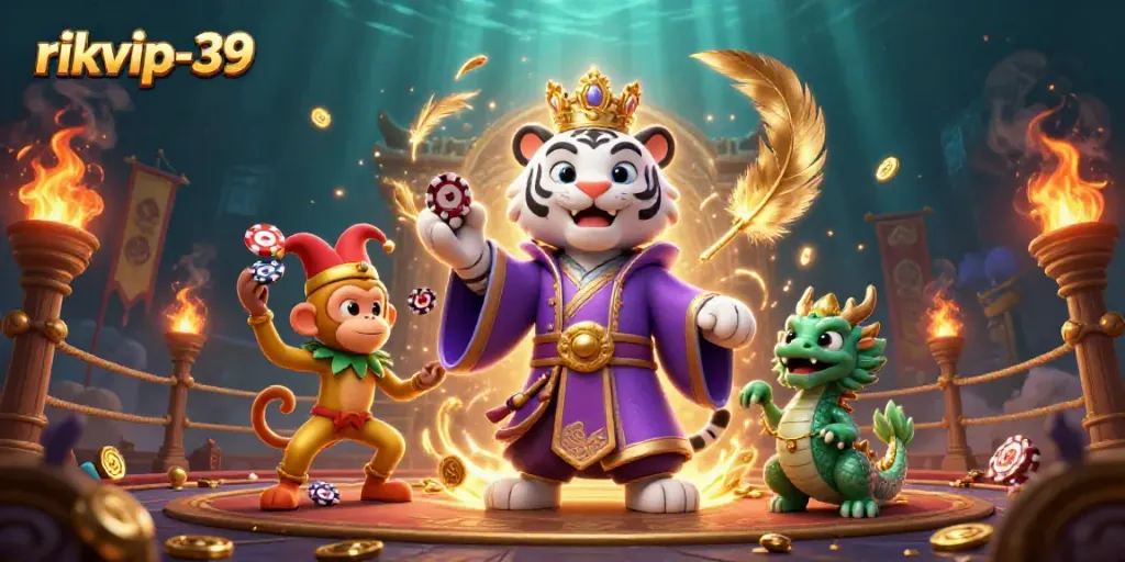Experience thrilling gameplay at rikvip-39 with our dazzling casino characters and vibrant atmosphere.