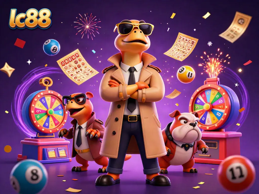 Join the fun with lc88’s VIP lounge entry as cartoon raptors navigate casino chaos.
