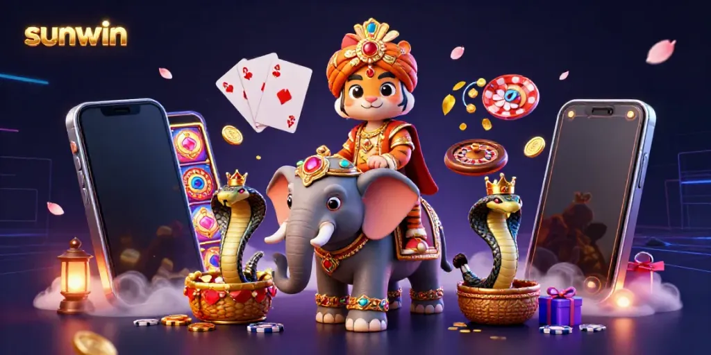 Experience the excitement of sunwin with vibrant 3D gaming characters and slots.