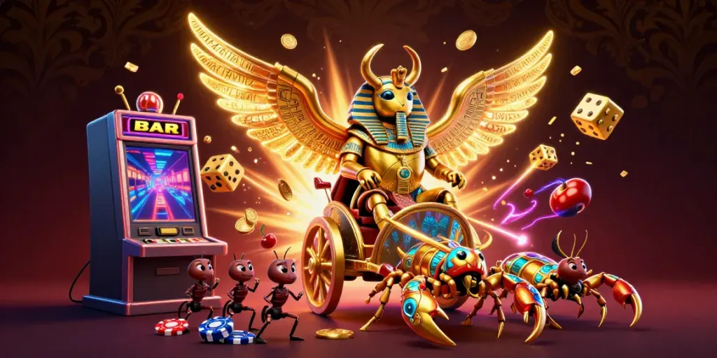 Experience the thrill of kenzototo with vibrant casino games and lively characters in action.