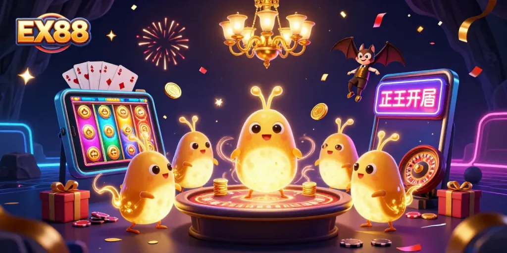 Experience the thrill of EX88 with vibrant casino action and dynamic game elements.