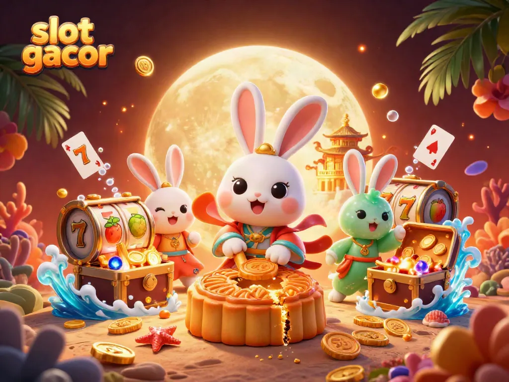 Experience the thrill of slot gacor with vibrant characters and dynamic gaming elements in this captivating scene.