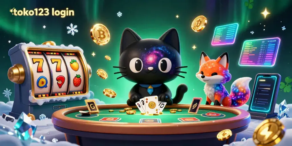 Engage with exciting jackpots at toko123 login featuring dynamic characters and vibrant slot elements.