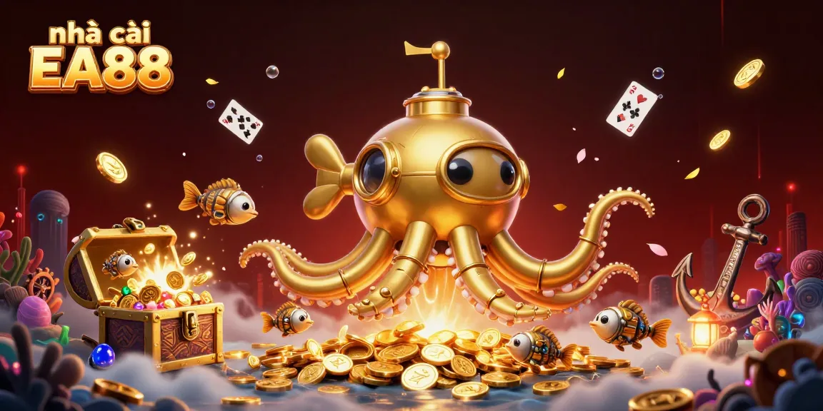 Engage with nhà cái EA88 through a thrilling underwater casino adventure filled with excitement and treasure.
