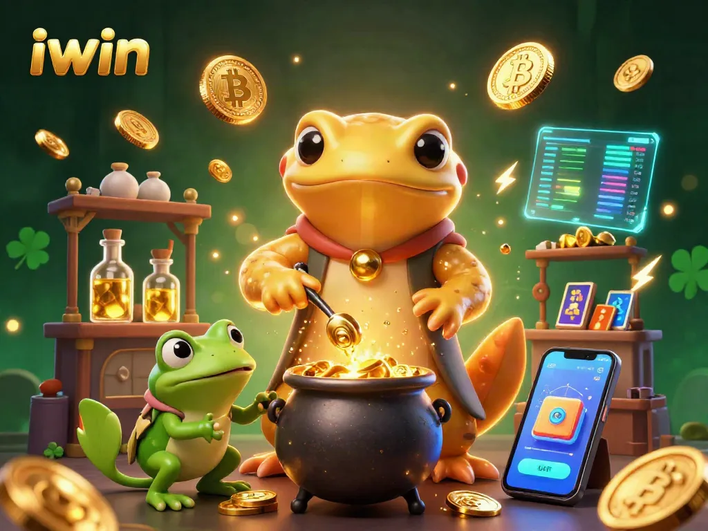Engage in thrilling gameplay with iwin's dynamic casino scene featuring alchemists and golden treasures.