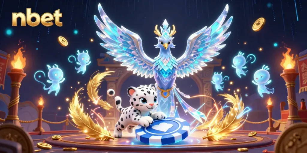 Experience thrilling wins with nbet's vibrant casino scene showcasing unique characters and magical elements.