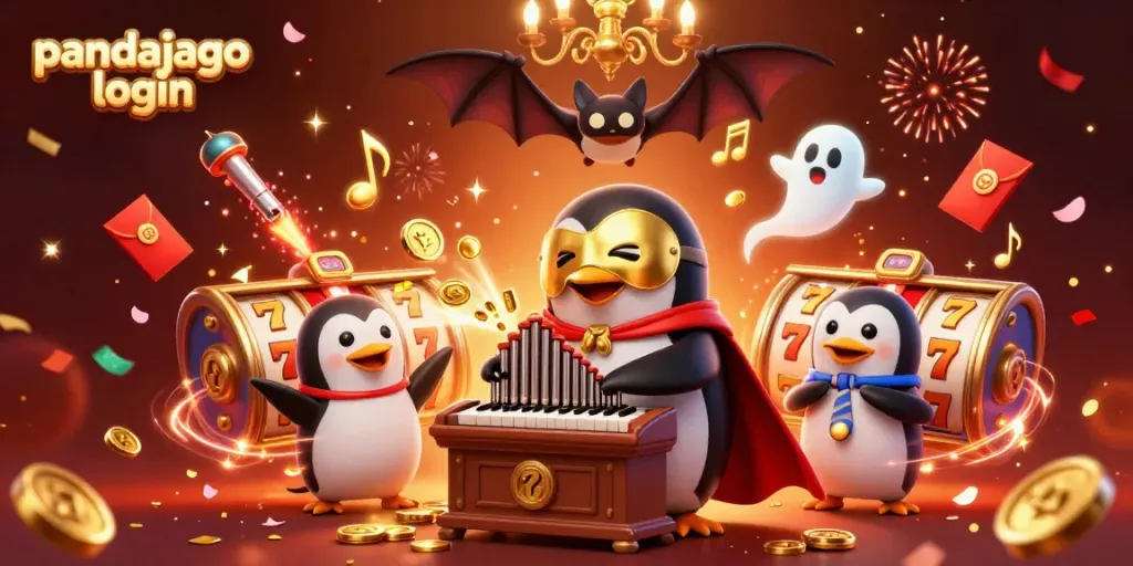 Login di pandajago dengan suasana bermain slot yang meriah dan visual menarik.