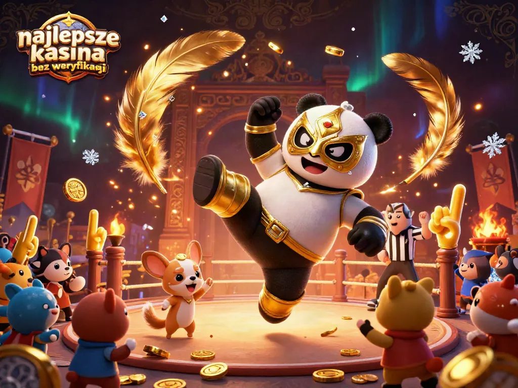 Experience top action at najlepsze kasyna bez weryfikacji with vibrant 3D cartoon characters surrounded by dynamic casino elements.