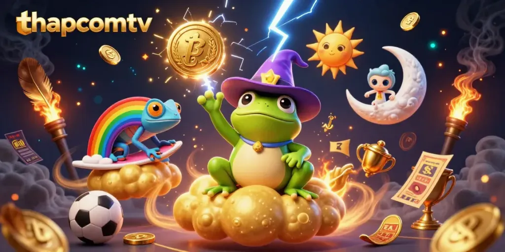 Experience the excitement of thapcamtv sports betting with dynamic characters and vibrant effects.
