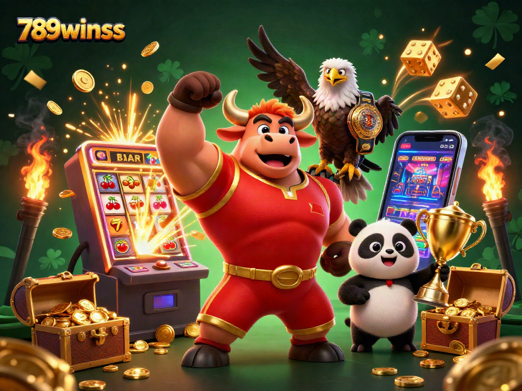 Experience thrilling wins at 789winss with vibrant jackpot excitement and lively mascot characters.