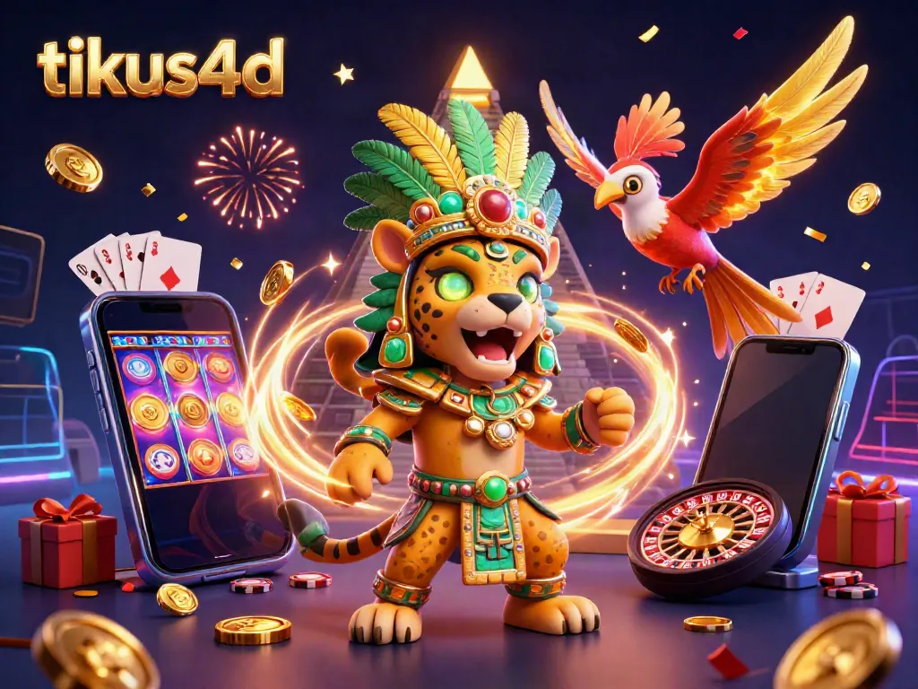 Permainan judi seru di tikus4d dengan karakter Mayan dan elemen kasino yang menarik