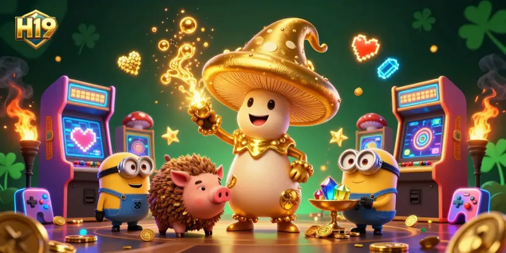 H19 offers exhilarating casino games with glowing elements and dynamic treasures.