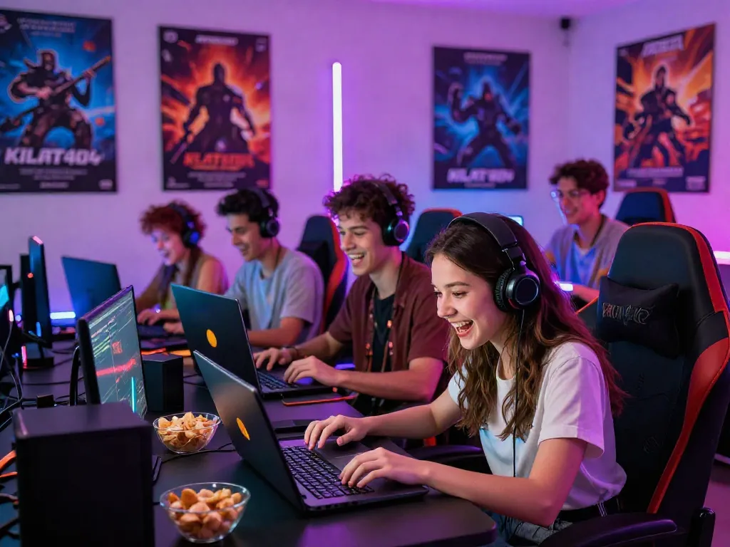 Exciting gaming experience on KILAT404 with friends enjoying multiplayer action.